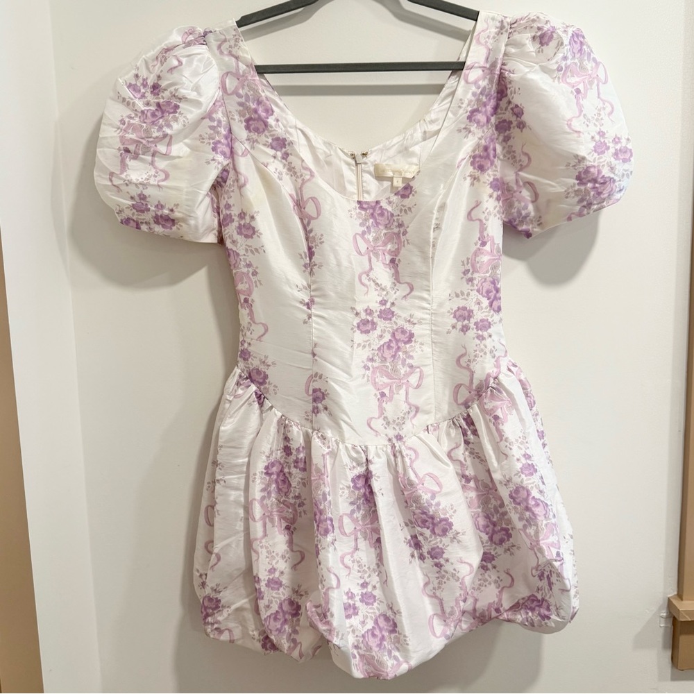 LoveShackFancy Nelisia Dress in French Lilac